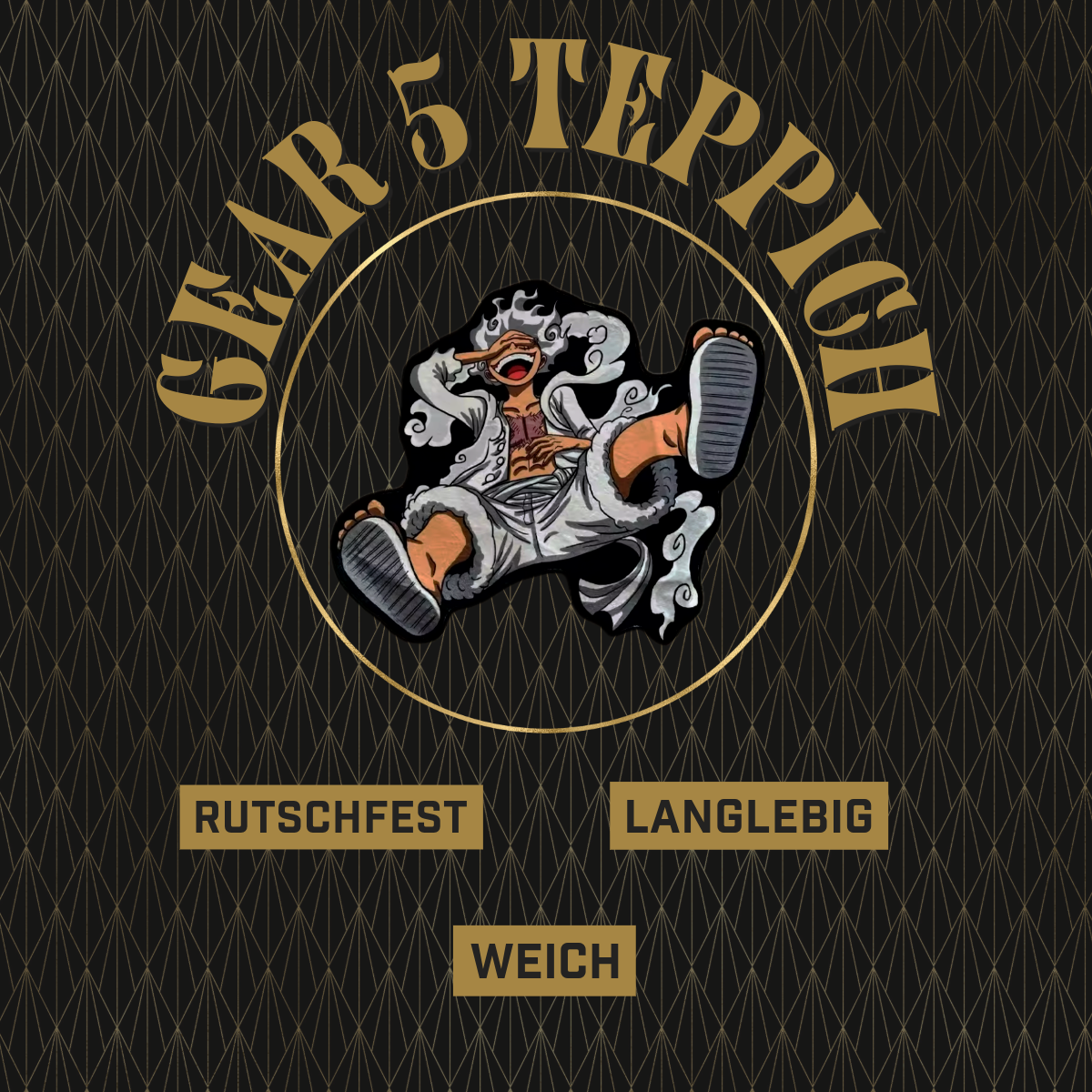 One Piece Luffy Gear 5 Teppich