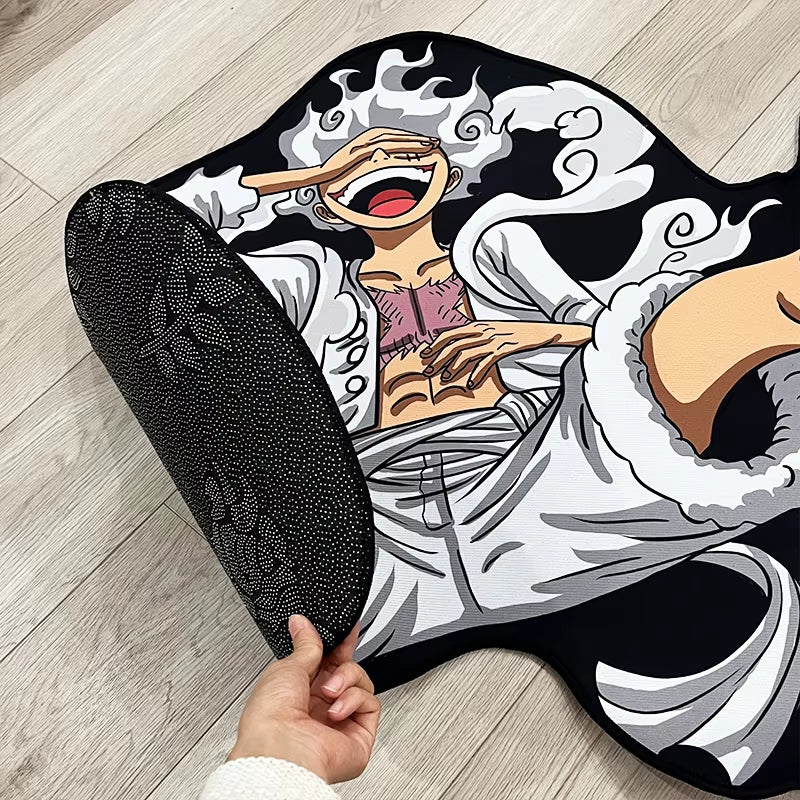 Customize One Piece Rugs Luffy Gear 5 Designs Decor Carpets Room Non-Slip Floor Mat Livingroom Decor Creative Design Rug Toys